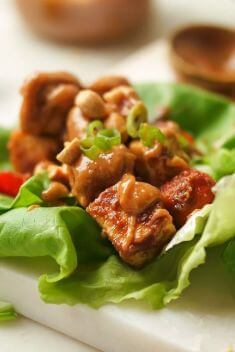 Spicy Peanut Tofu Lettuce Cups - 30 Of The Best Easy And Delicious Tofu Recipes To Vary Your Daily Meal