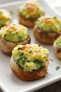 Spinach and Ricotta Stuffed Mushrooms - Collection Of 30 Best Delicious Stuffed Mushroom Recipes
