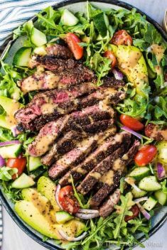 Steak Salad with Creamy Balsamic Vinaigrette 1 - Collection of Best Delicious Dinner For The Entire Month