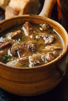 Steak and Ale Soup with Tender Mushrooms - "Must-Try" Steak Recipes For Your Dinner