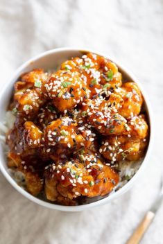 Sticky Sesame Cauliflower - Easy And Delicious Vegan Recipes