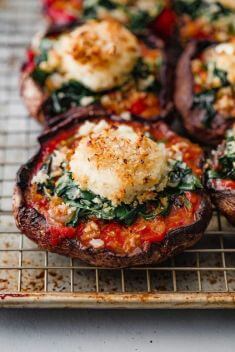 Stuffed Portobello Mushrooms with Crispy Goat Cheese - Collection Of 30 Best Delicious Stuffed Mushroom Recipes
