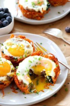 Sweet Potato Breakfast Nests - 30 Easy And Delicious Egg Recipes