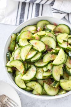 Sweet and Spicy Cucumber Salad - 30 Easy And Delicious Vegan Salad Recipes