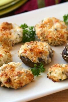Three Cheese Stuffed Mushrooms - Collection Of 30 Best Delicious Stuffed Mushroom Recipes