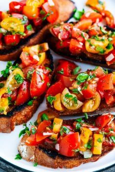 Tomato Basil Bruschetta - Quick and Delicious Tomato Recipes