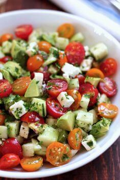 Tomato Cucumber Avocado Salad - 30 Best Ways To Make With Avocado