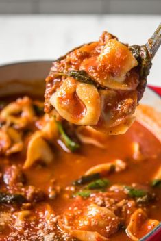 Tortellini Soup with Italian Sausage Spinach 1 - Sausage Pasta: Delicious Dishes To Vary Your Daily Meal