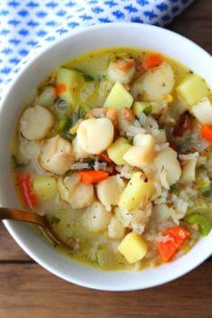 Triple Seafood Chowder - 30 Best Delicious Seafood Soup Recipes To Brighten Your Dinner