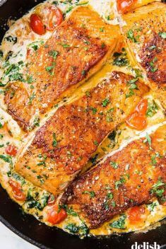 Tuscan Butter Salmon - Top-Rated Salmon Recipes For Your Dinner