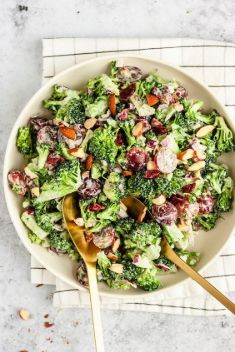 Vegan Broccoli Salad 1 - 30 Easy And Delicious Vegan Salad Recipes