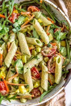 Vegan Green Goddess Pasta Salad - Easy And Delicious Vegan Recipes