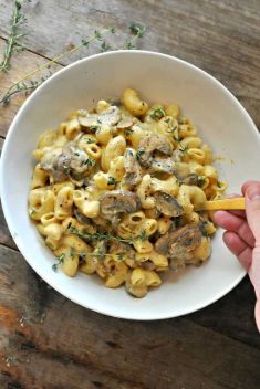 Vegan Mushroom Stroganoff Mac and Cheese - Easy And Delicious Vegan Recipes