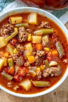 Vegetable Beef Soup - 30 Easy And Delicious Vegetable Soup Recipes
