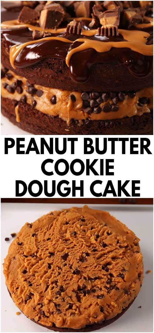 Peanut Butter Cookie Dough Cake