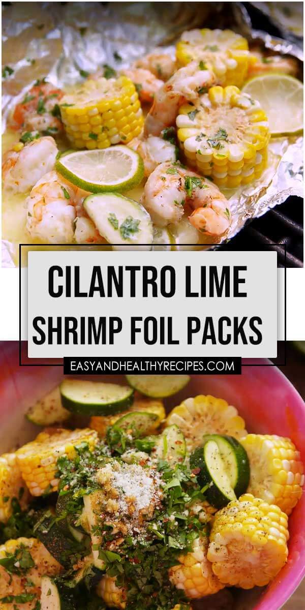 Cilantro-Lime Shrimp Foil Packs