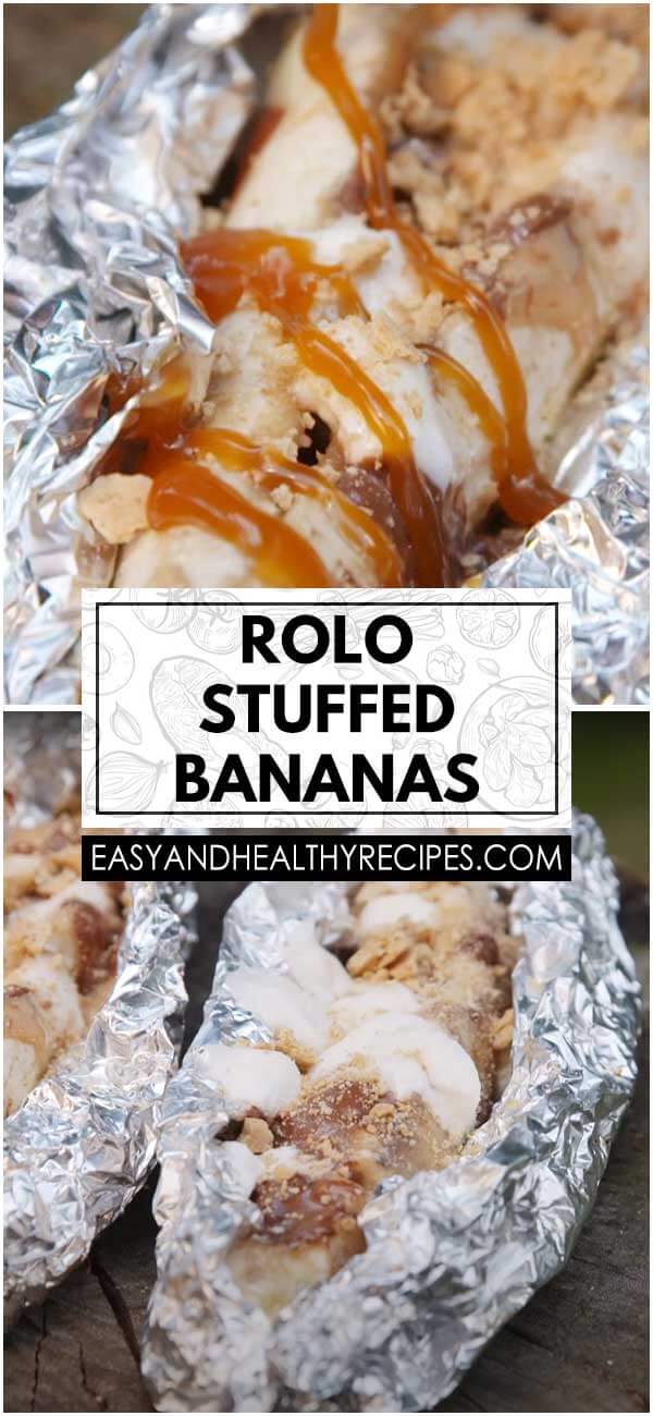 Rolo Stuffed Bananas