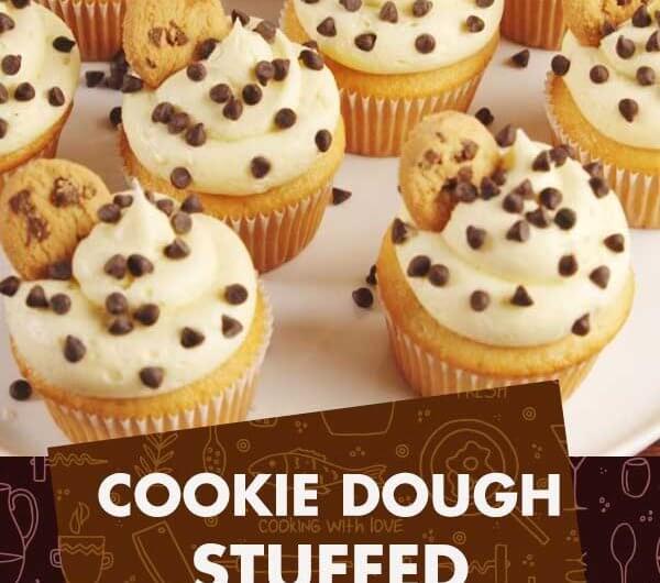 Cookie Dough Stuffed Cupcakes