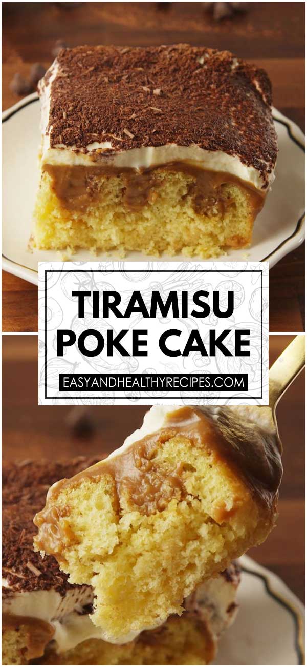Tiramisu Poke Cake