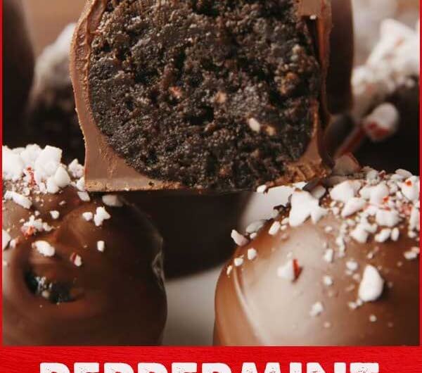 Peppermint Oreo Truffles
