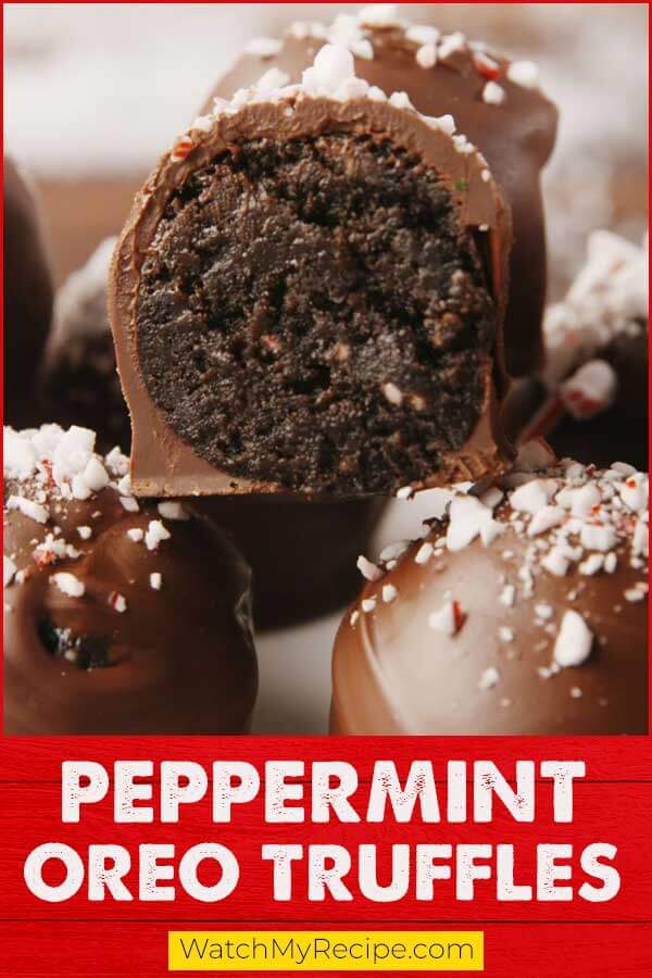 Peppermint Oreo Truffles