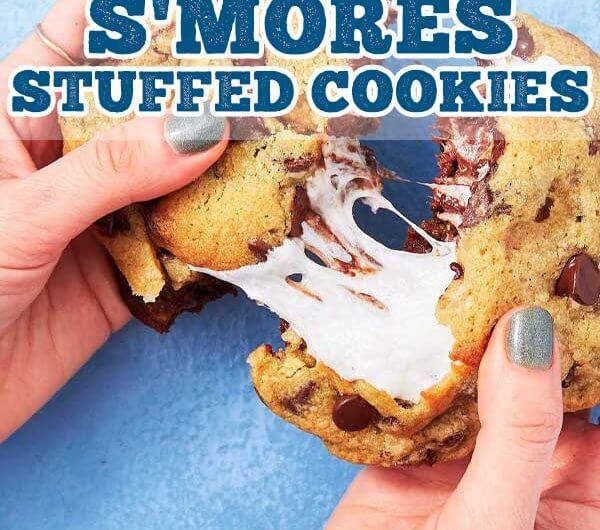 S'mores Stuffed Cookies