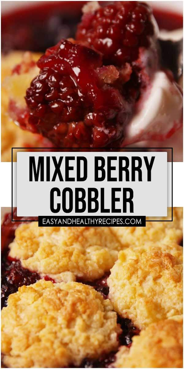 Triple Berry Cobbler